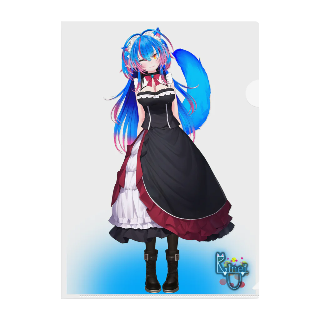 リネイル@Vtuber　のメイド服リネイル Clear File Folder