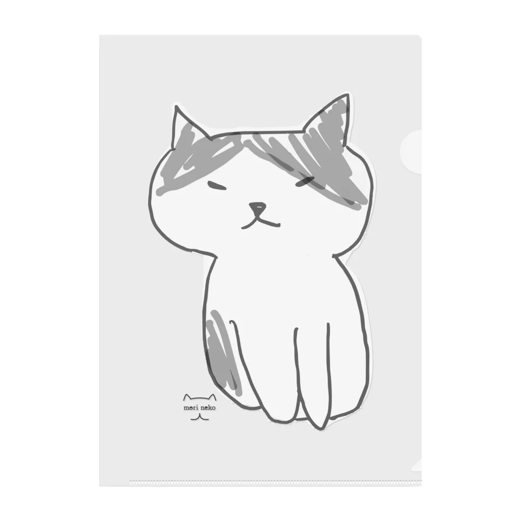 保護ねこカフェ もりねこのフータくん Clear File Folder