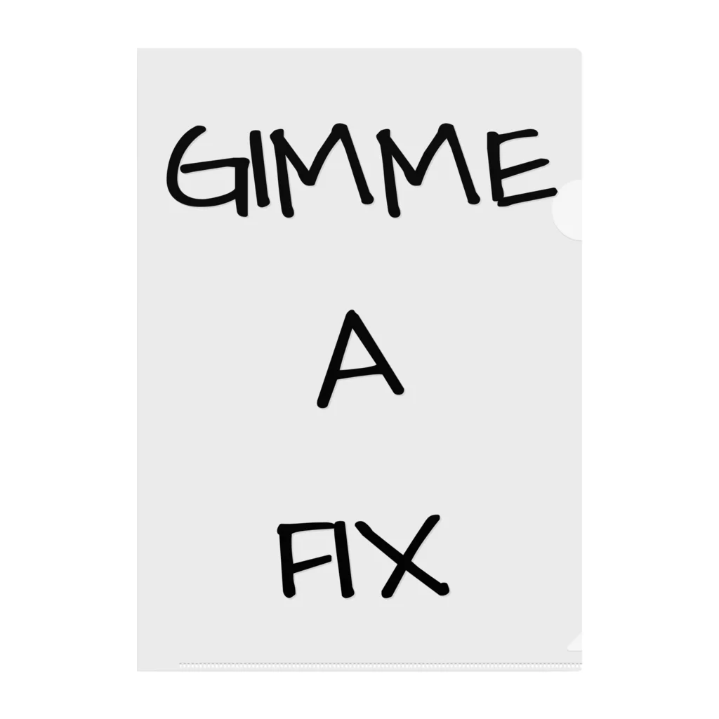 yuuuujのシド・ヴィシャス　GIMME A FIX クリアファイル