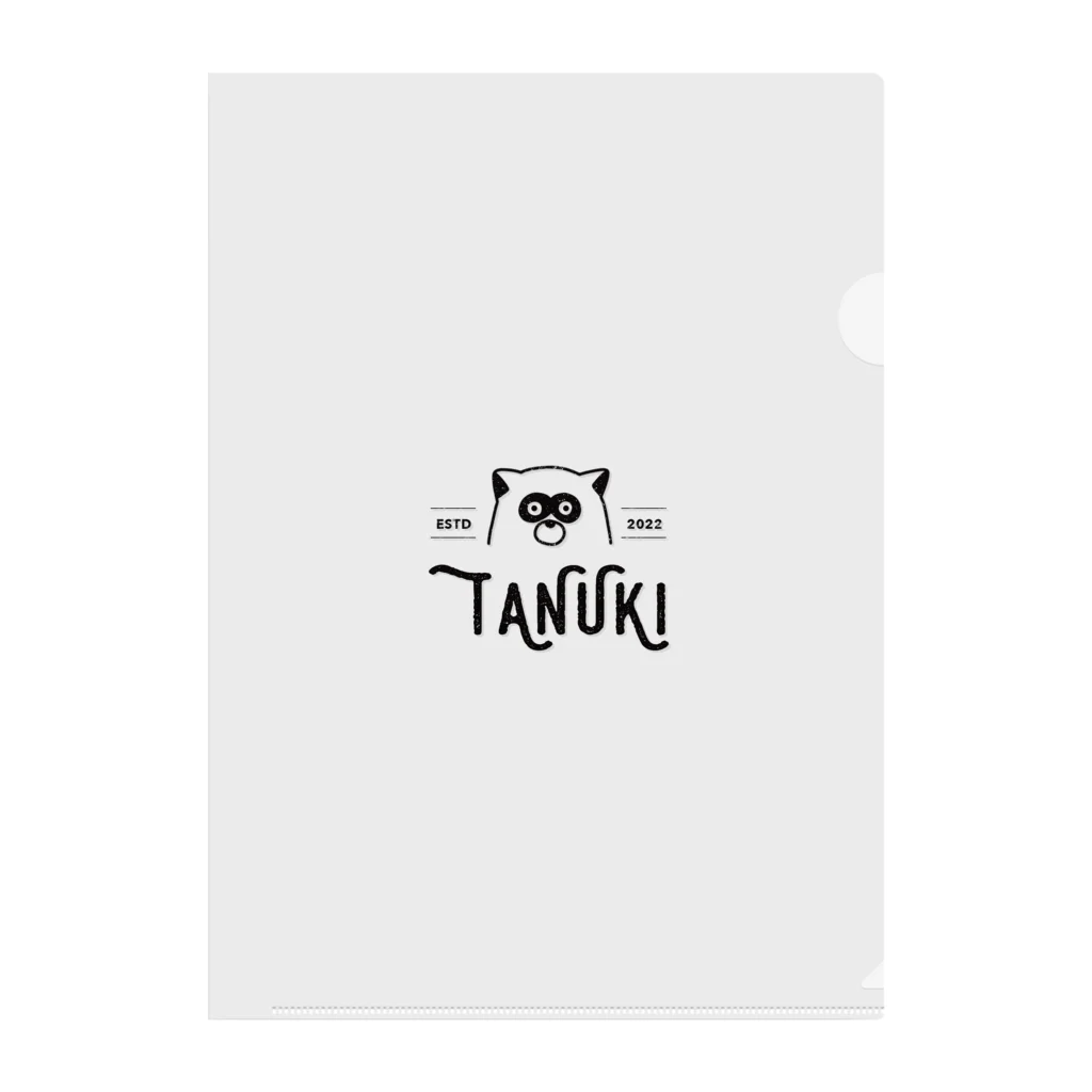 mogura_tanukiのtanuki_vintage01 Clear File Folder