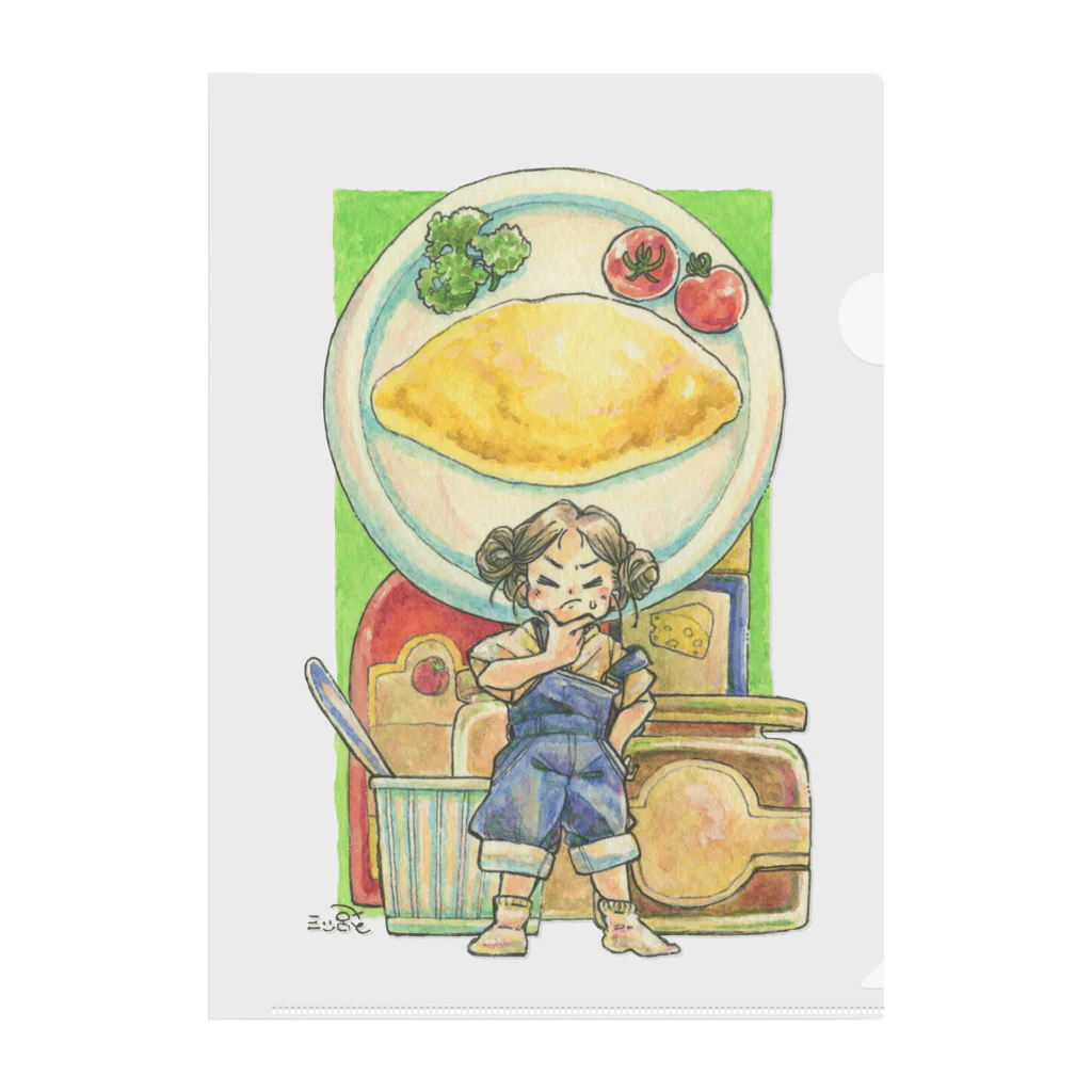 放課後屋の黄色いキャンパス Clear File Folder