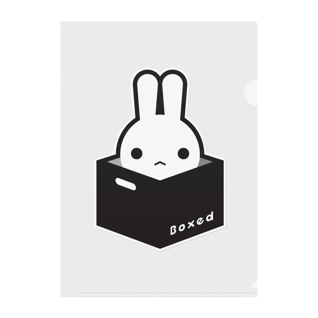 ツギハギ ニクの【Boxed * Rabbit】白Ver クリアファイル