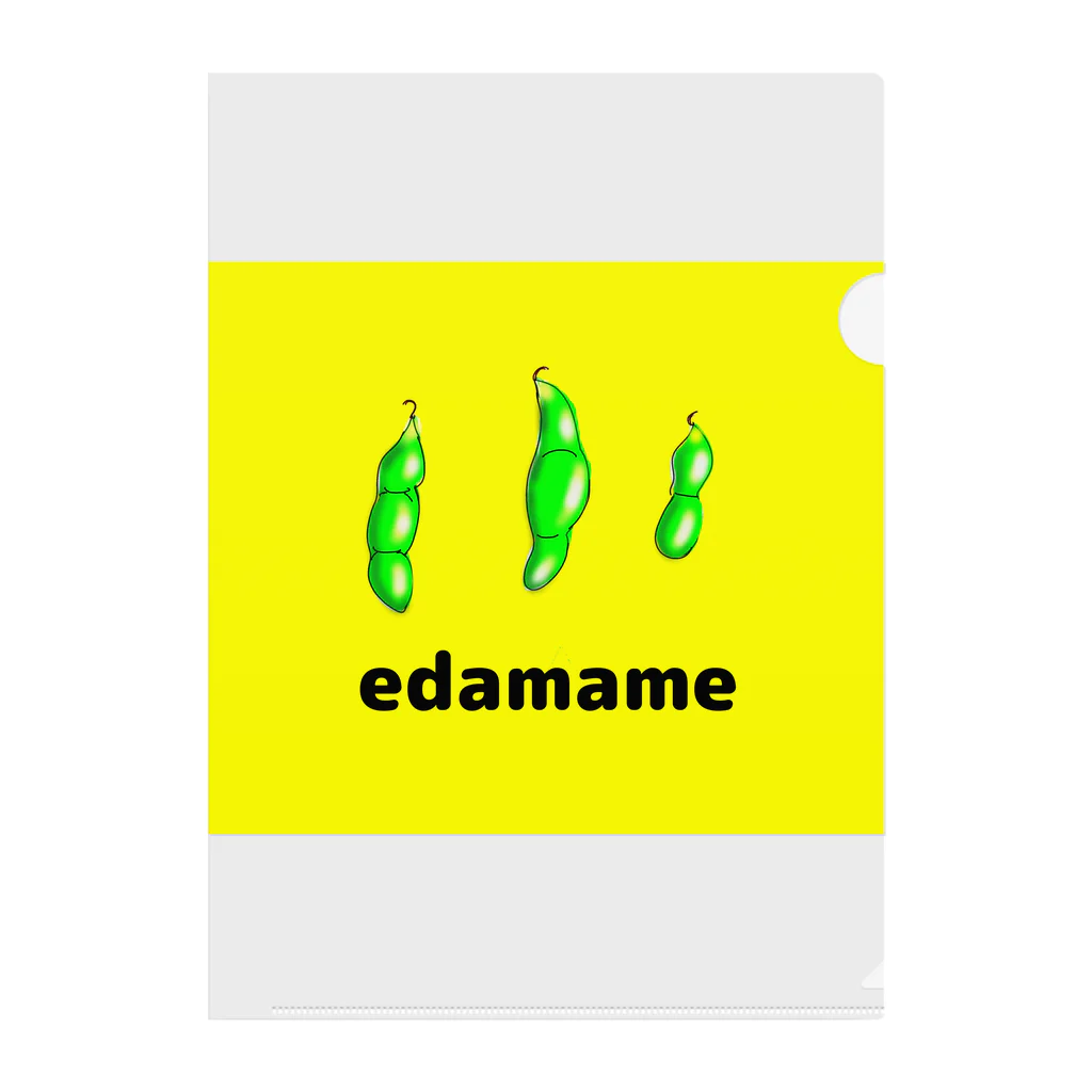 みあちゃのEDAMAME 陰影ver. Clear File Folder