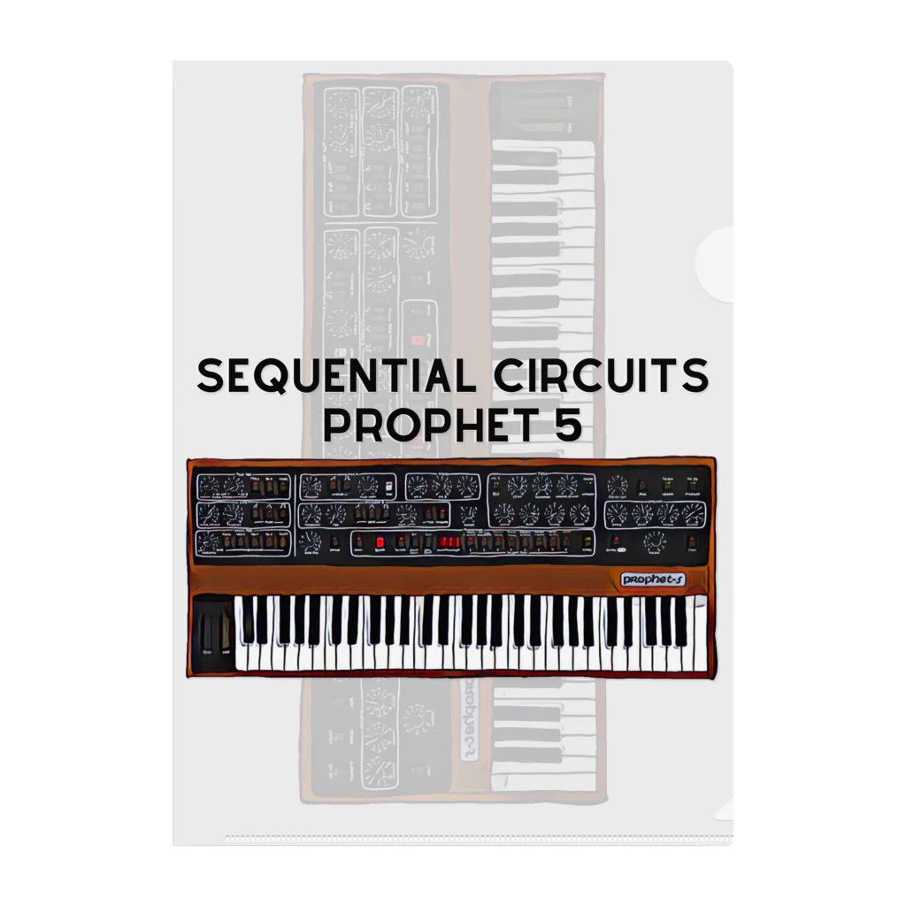 Vintage Synthesizers | aaaaakiiiiiのSequential Circuits Prophet 5 Vintage Synthesizer クリアファイル