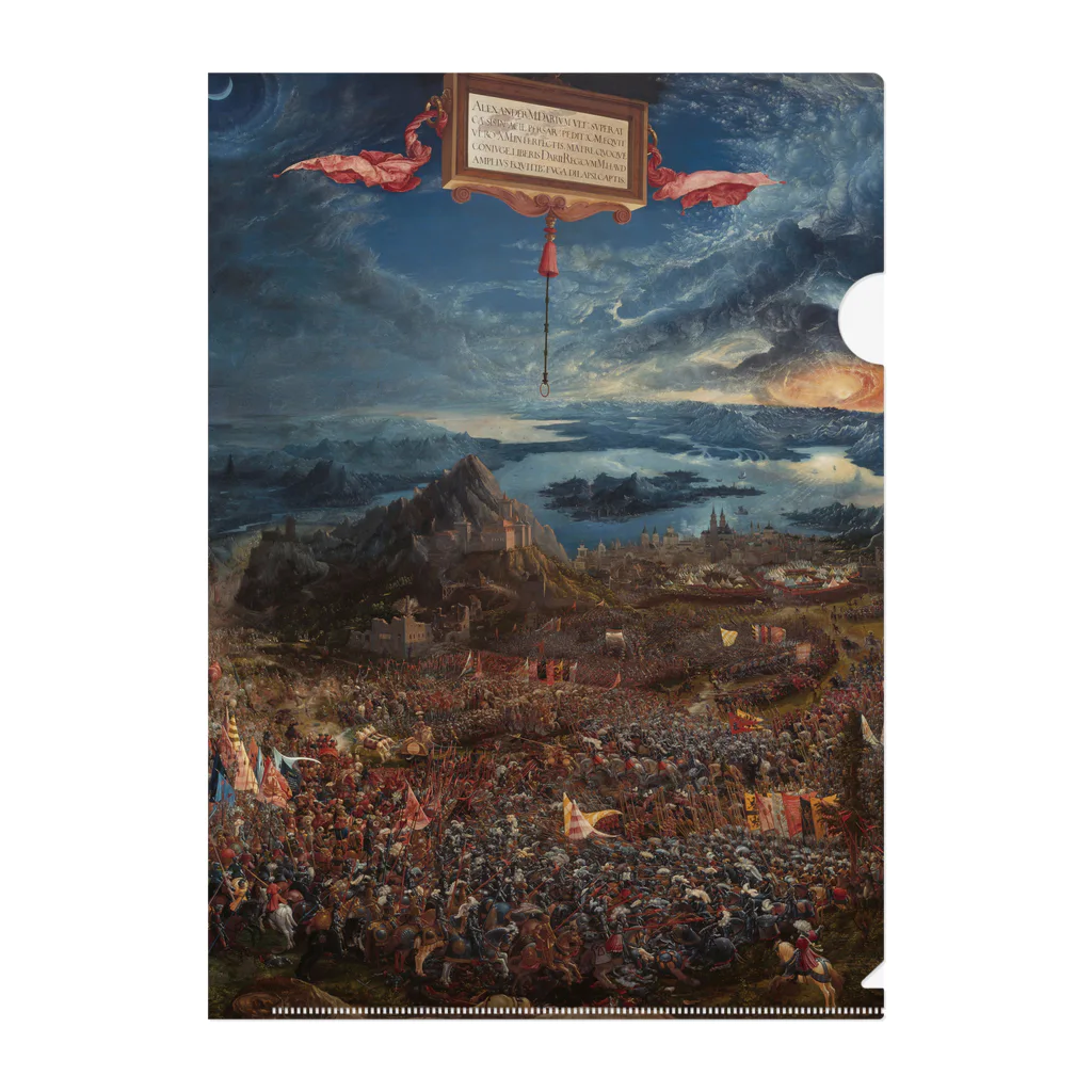 世界美術商店のアレクサンダー大王の戦い / The Battle of Alexander at Issus Clear File Folder