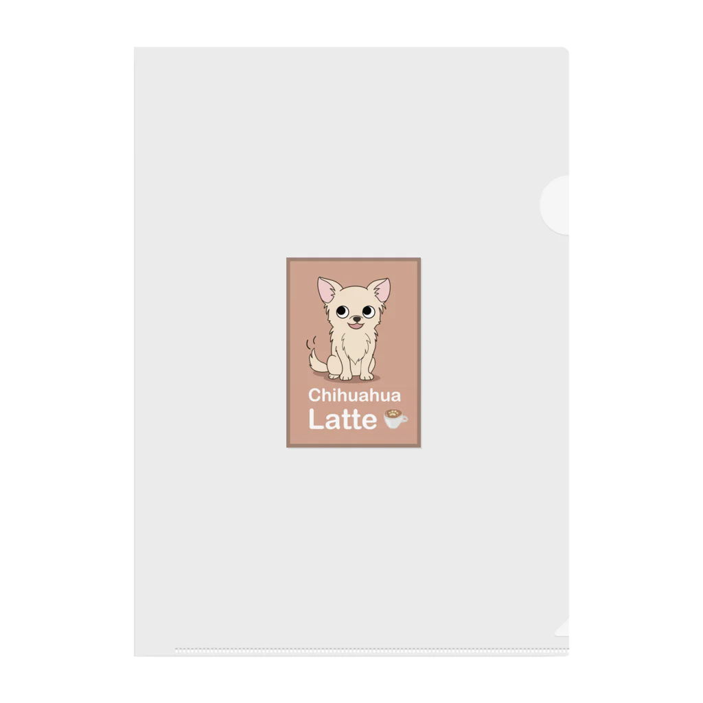 Bordercollie StreetのCh-Latte-1 Clear File Folder