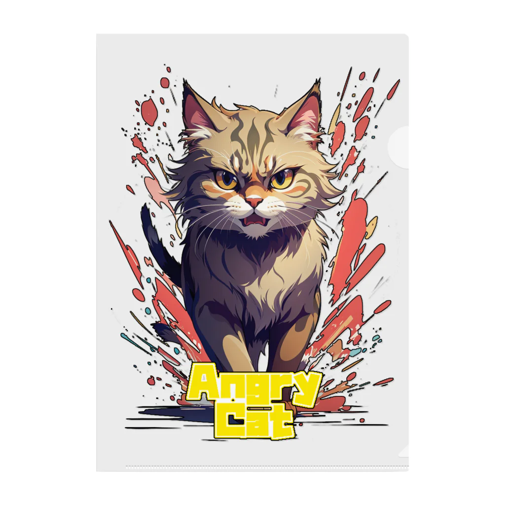 トッパー家のAngry Cat２ クリアファイル