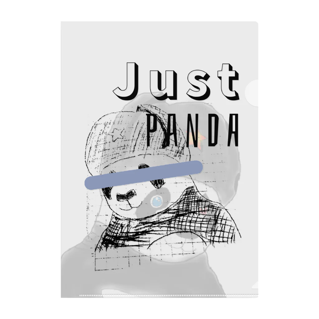 ☭C•ML印刷社｜赤毛龙印刷社☭のJust Panda-kun! クリアファイル