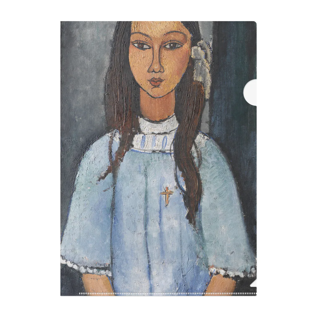 ArtGalleryのモディリアーニ　アリス（Alice）Amedeo Modigliani/1918年 クリアファイル