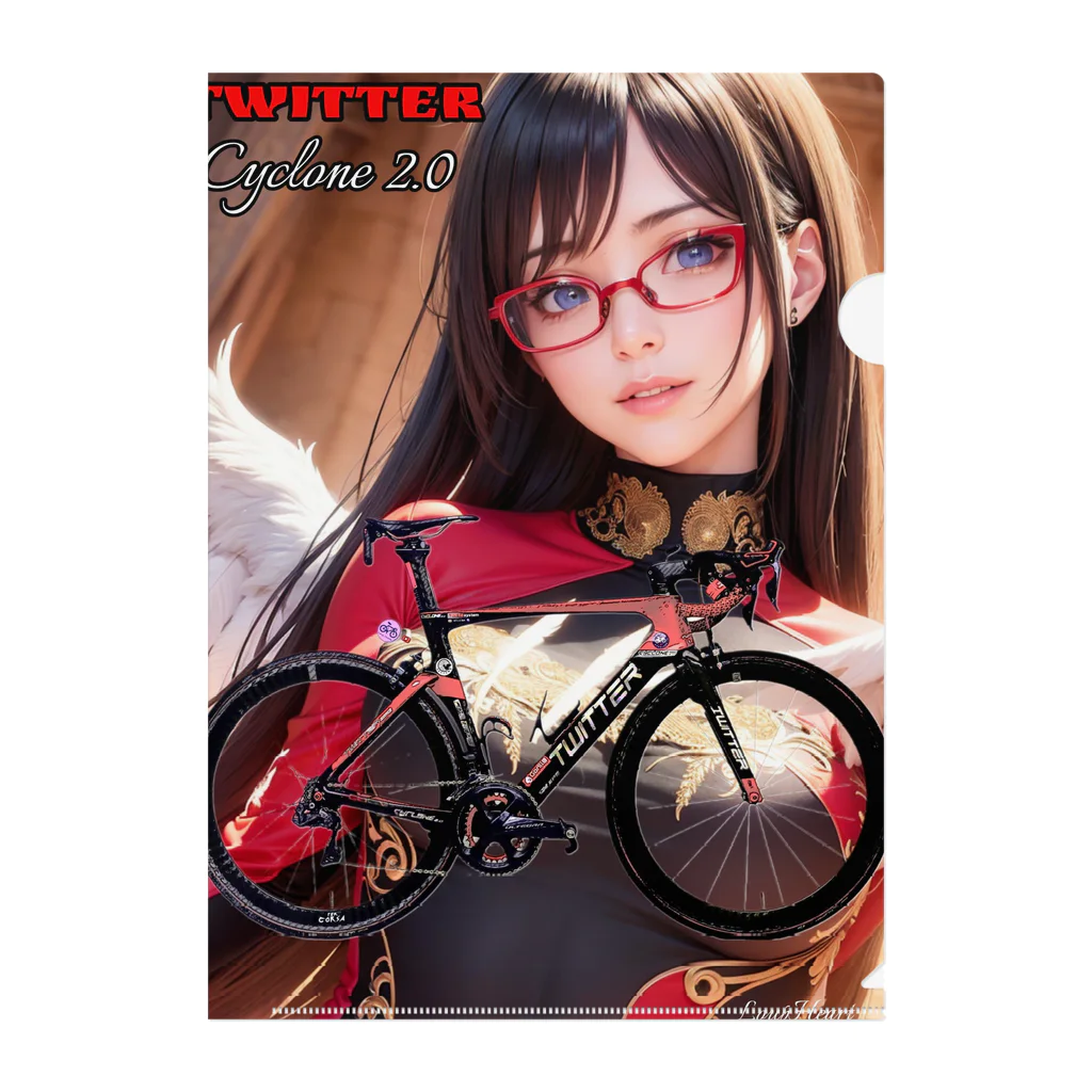 YTK-systemのTwitter CYCLONE 擬人ちゃん Clear File Folder