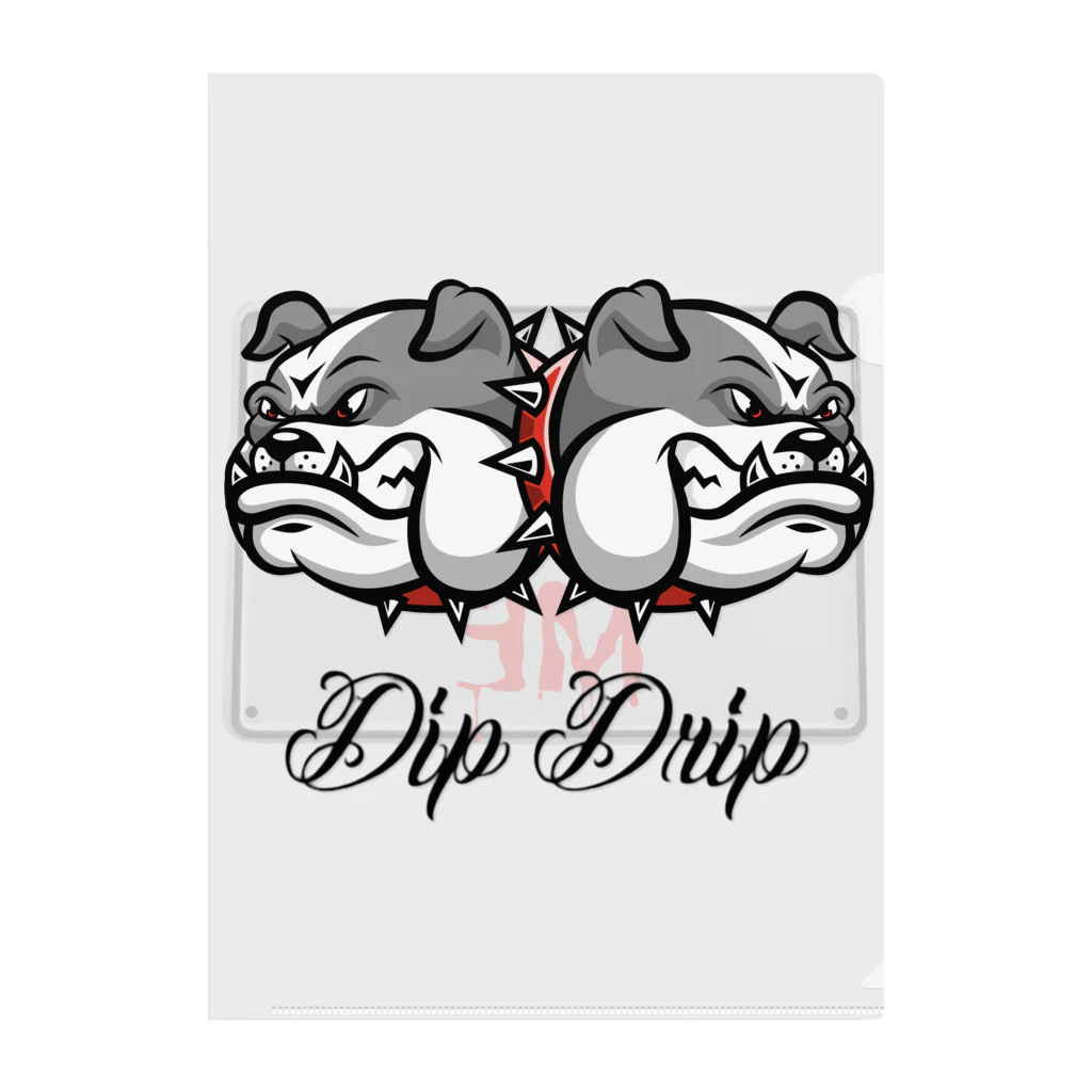 DIP DRIPのDIP DRIP "Bulldog" Series クリアファイル