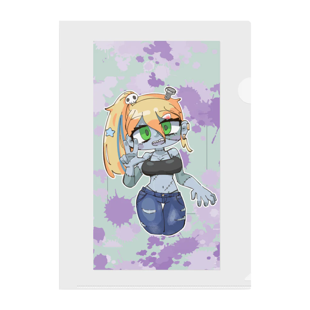 そにぃのGAL ZOMBIE GIRL Clear File Folder