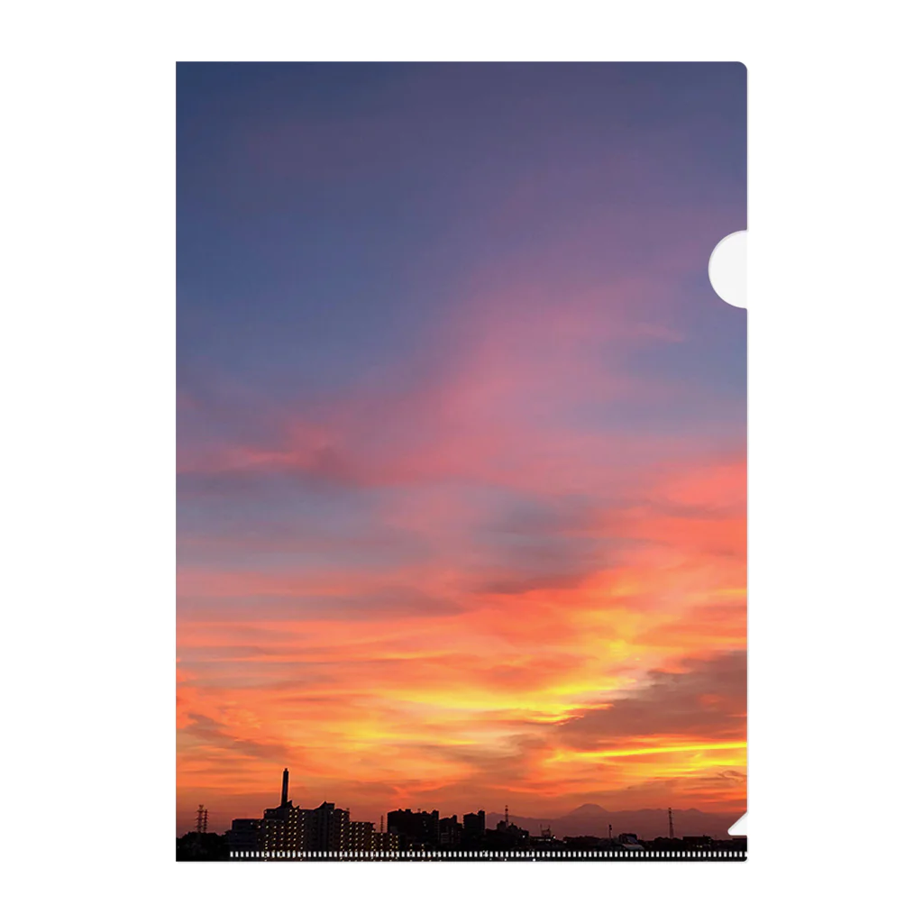 cielの贅沢な夕焼け Clear File Folder