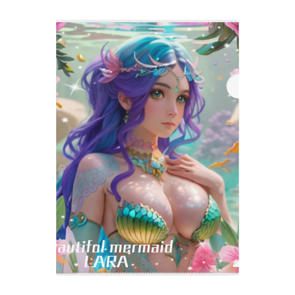 💖宇宙整体♪🌈♪こころからだチャンネル♪💖のbeautiful  mermaid  LARA Clear File Folder