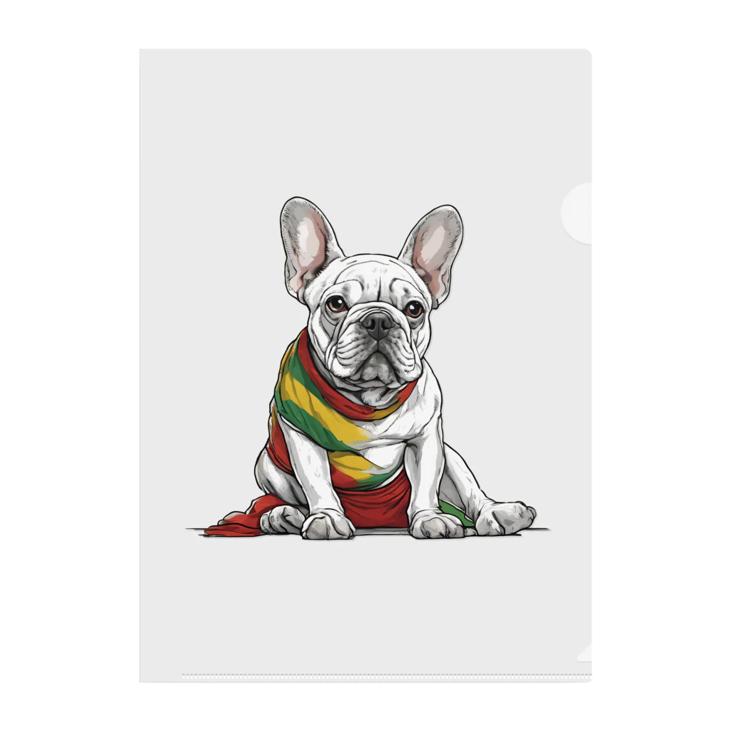 Frenchie-Rasta DoggのFrenchie-Rasta Dogg Clear File Folder