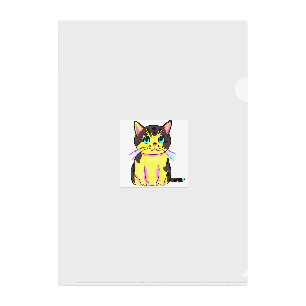 ✨そうのオリジナルグッズ✨の可愛らしい猫のイラストグッズ😸 クリアファイル