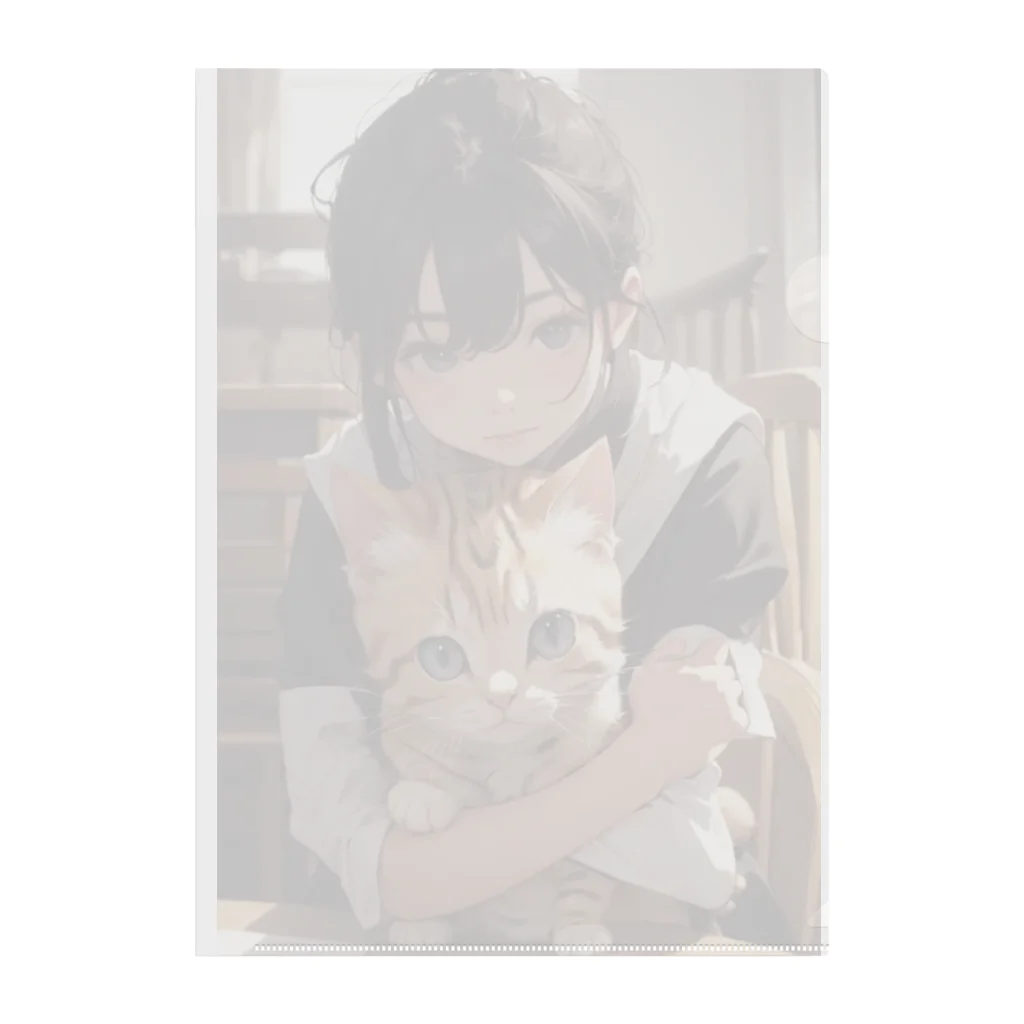 kazu_gのマンチカンを抱く美少女 Clear File Folder