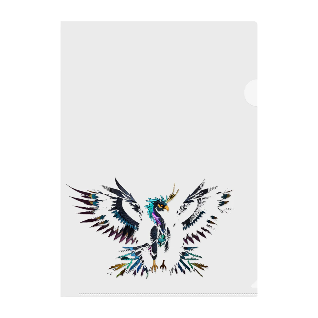 ttm100のカラフルな鳥 Clear File Folder