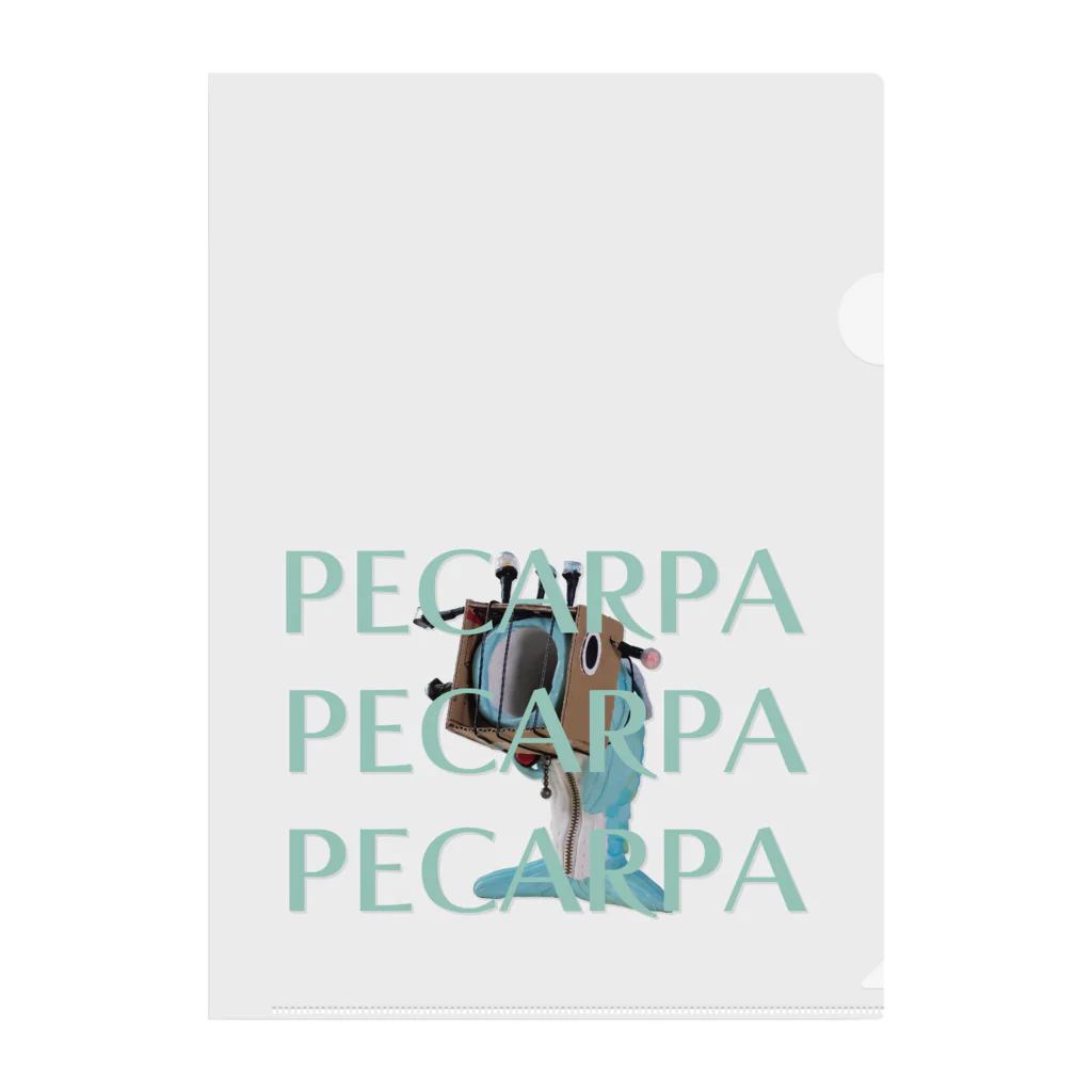 ネコジタ/nekozitaの英ロゴ入り ペカルパ 2 クリアファイル
