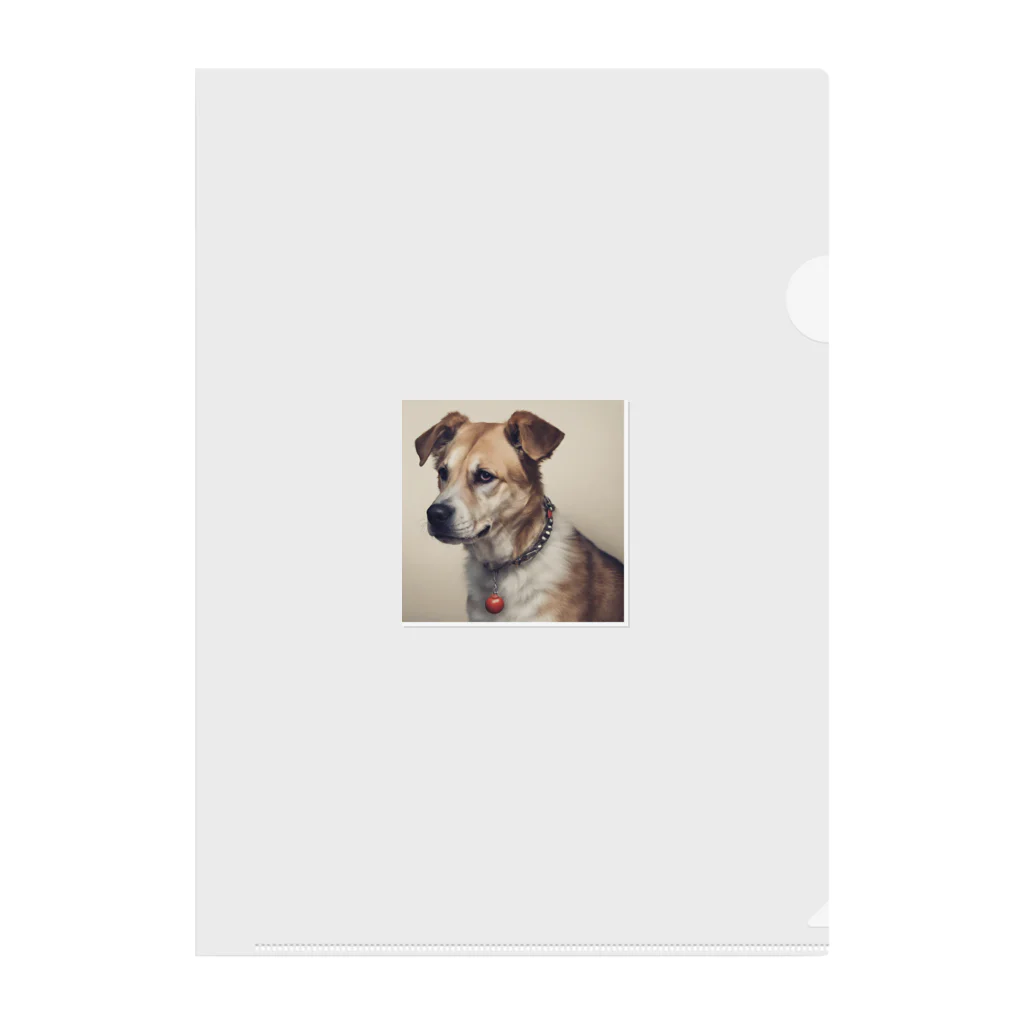 まさのお店の凛々しい犬 Clear File Folder