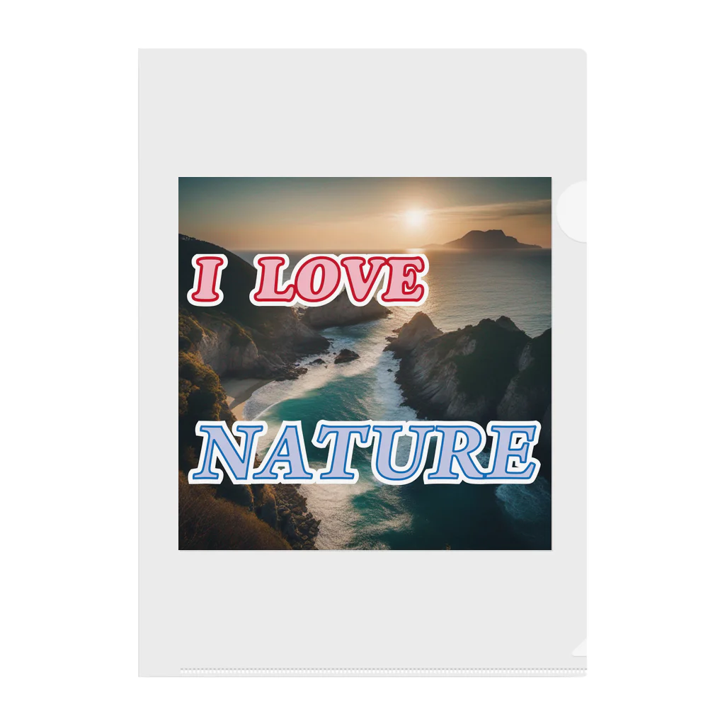 wataru-ingのI LOVE NATURE クリアファイル