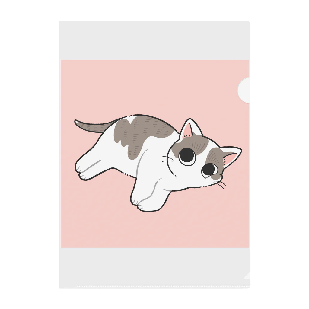 猫の休憩所withこにゃくとのムース君応援グッズ Clear File Folder