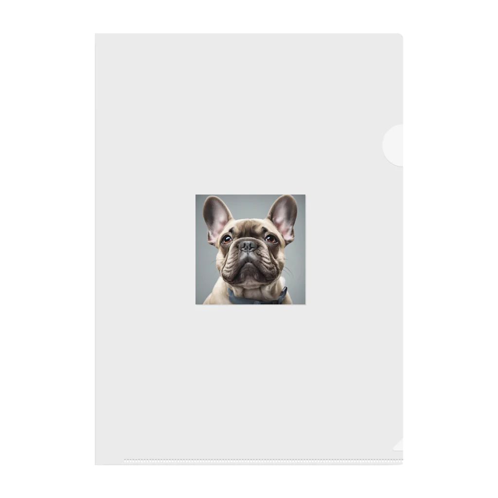 smile_happyのfrench bulldog Clear File Folder