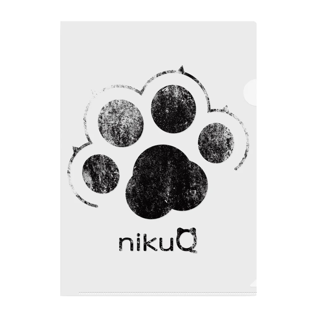 WebArtsの肉球をモチーフにしたオリジナルブランド「nikuQ」（猫タイプ）です Clear File Folder