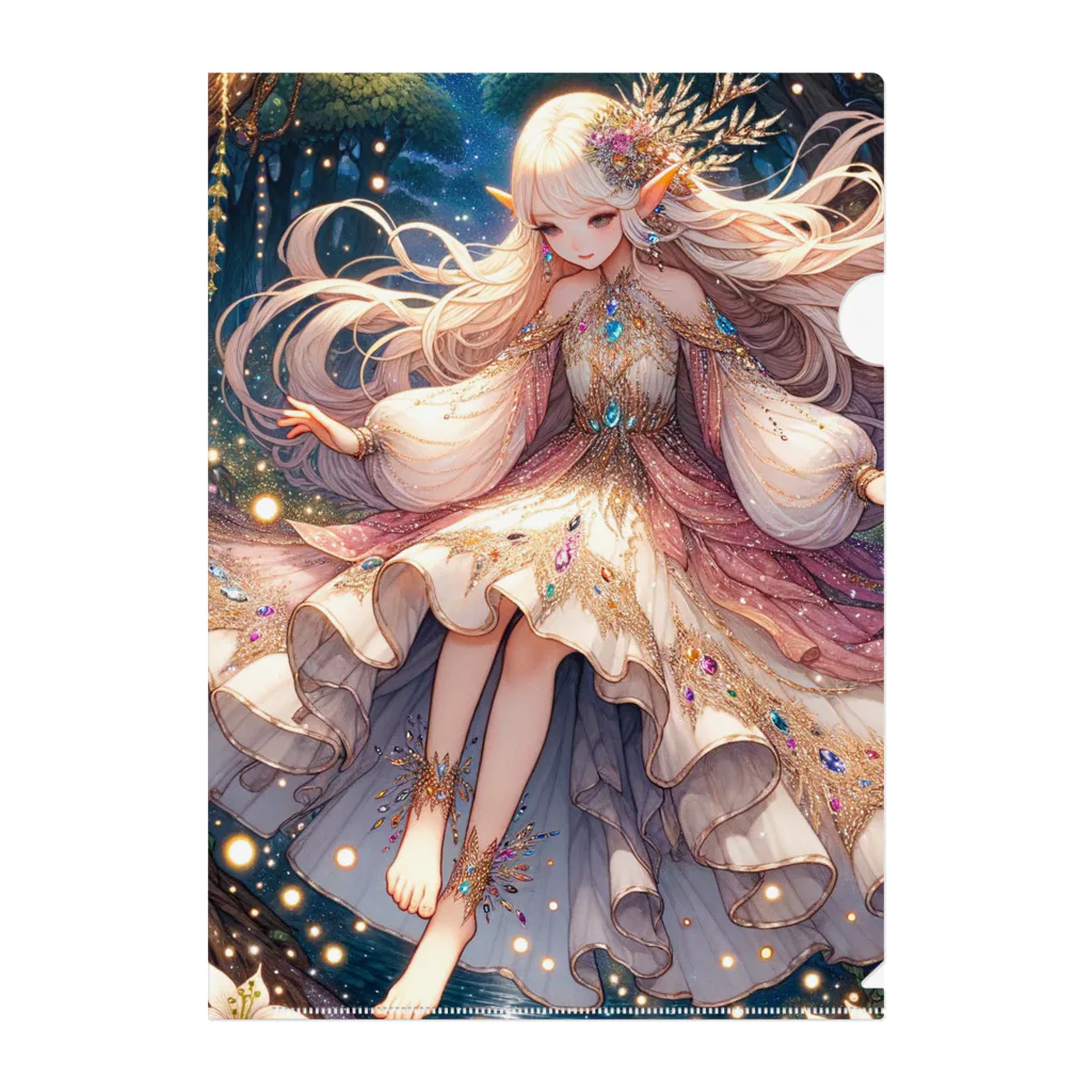 Sesilionの星の精霊の夜舞 Dance of the Star Spirit Clear File Folder