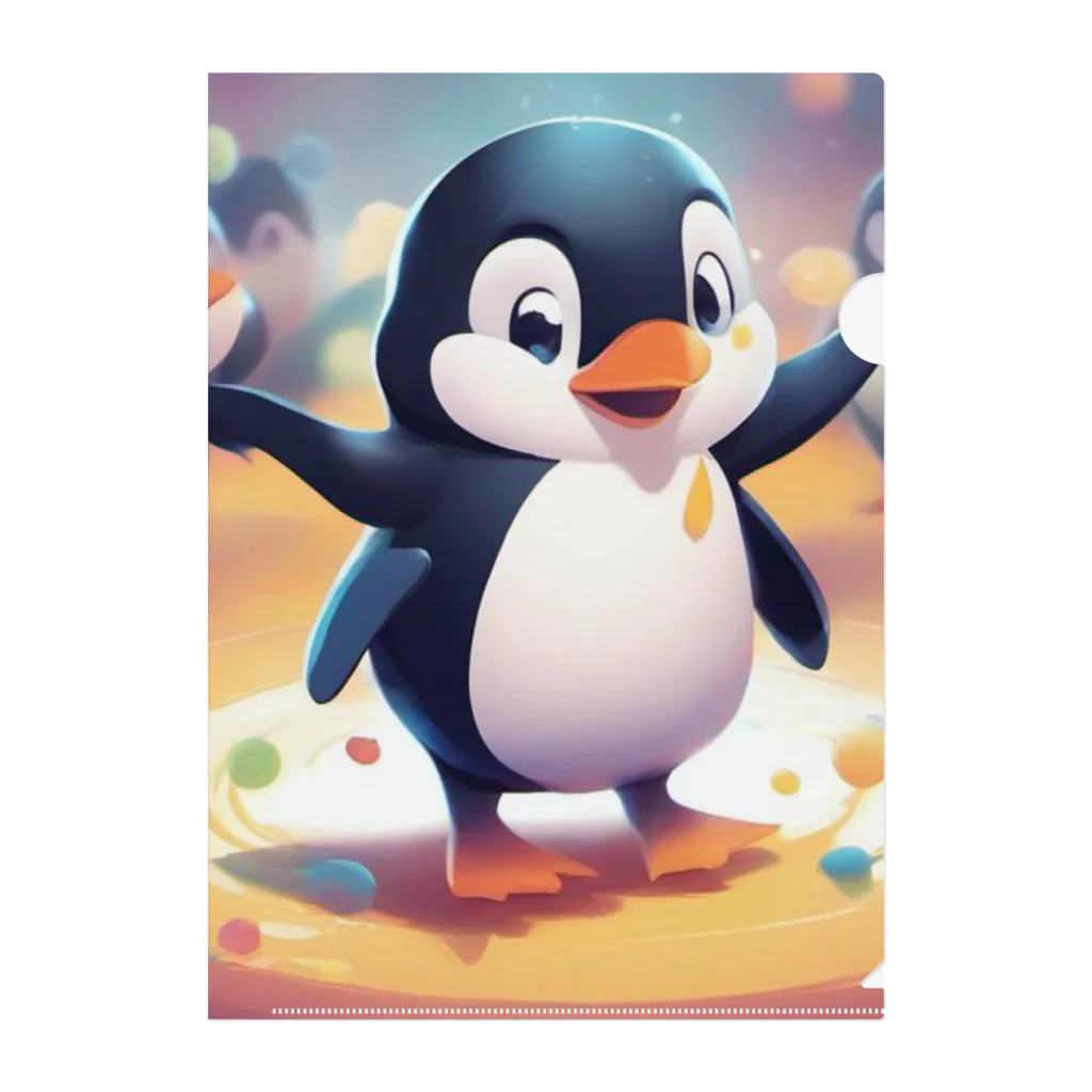 MistyStarkのペンギンダンス クリアファイル