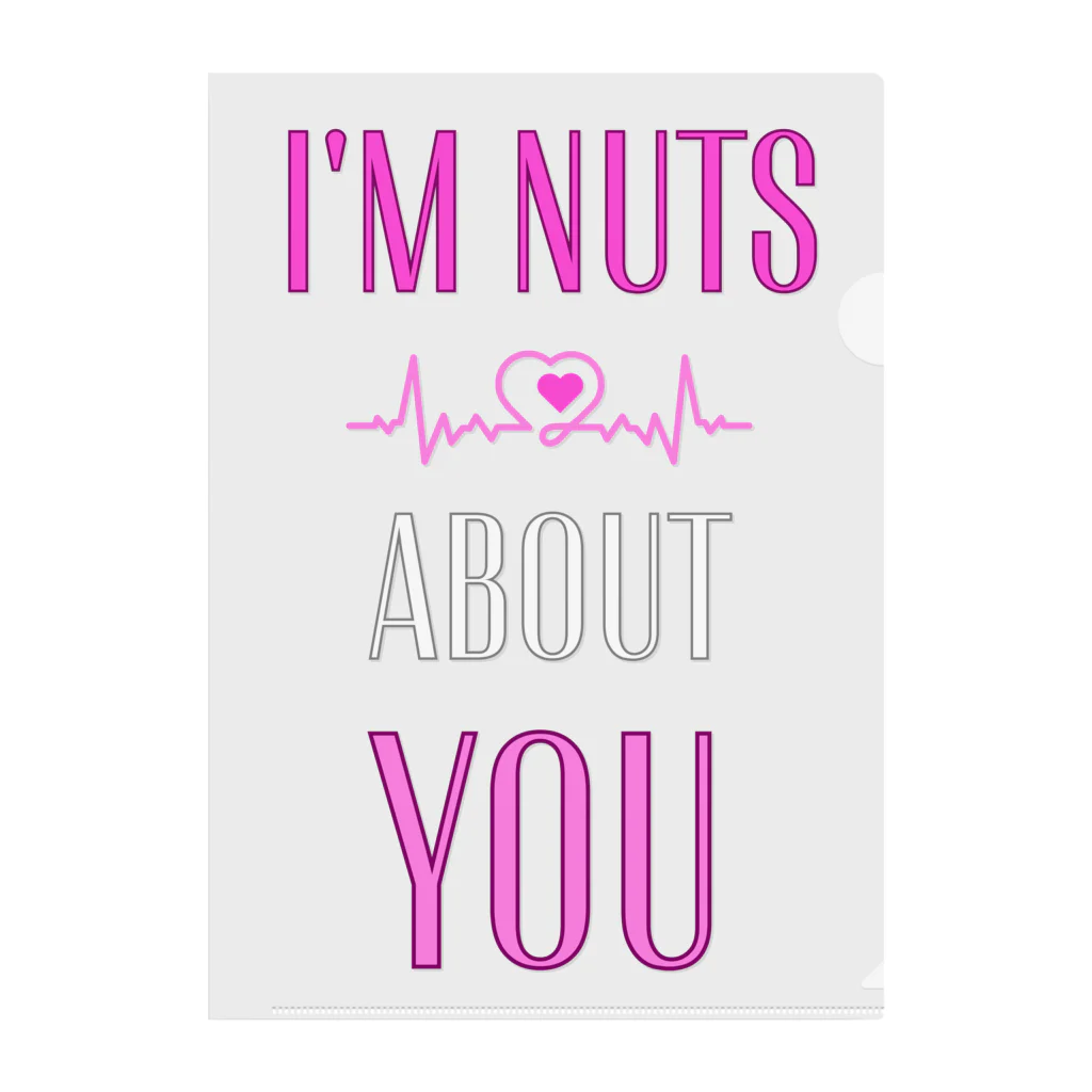 Design_Lab_Lycorisのi'm nuts about you(私はあなたに夢中です) Clear File Folder