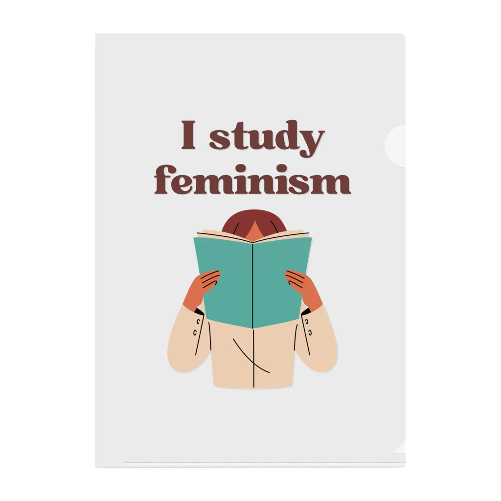 GG Voice & ActionのI study feminism クリアファイル