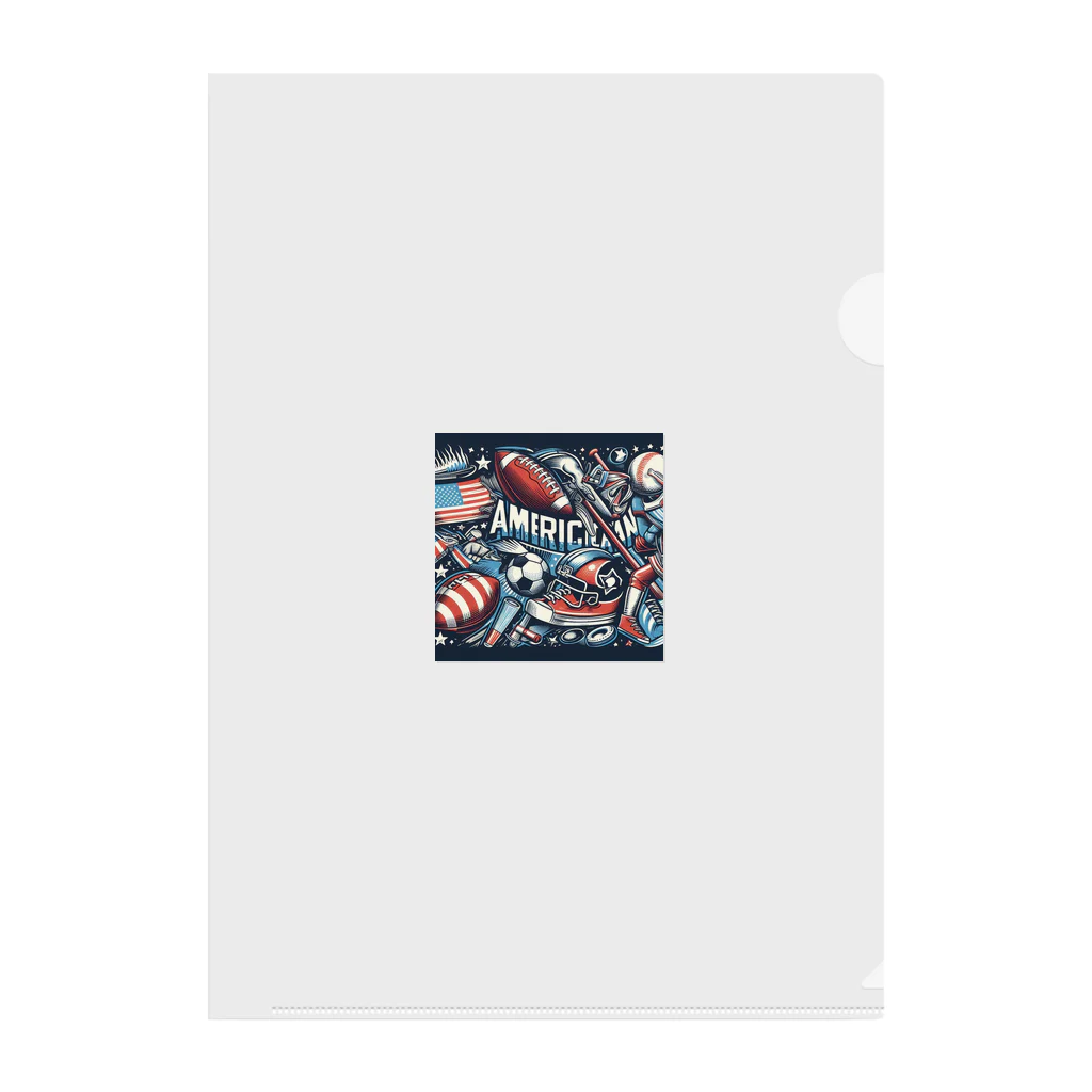 Satoshi27の "アメリカンスポーツの輝き" Clear File Folder