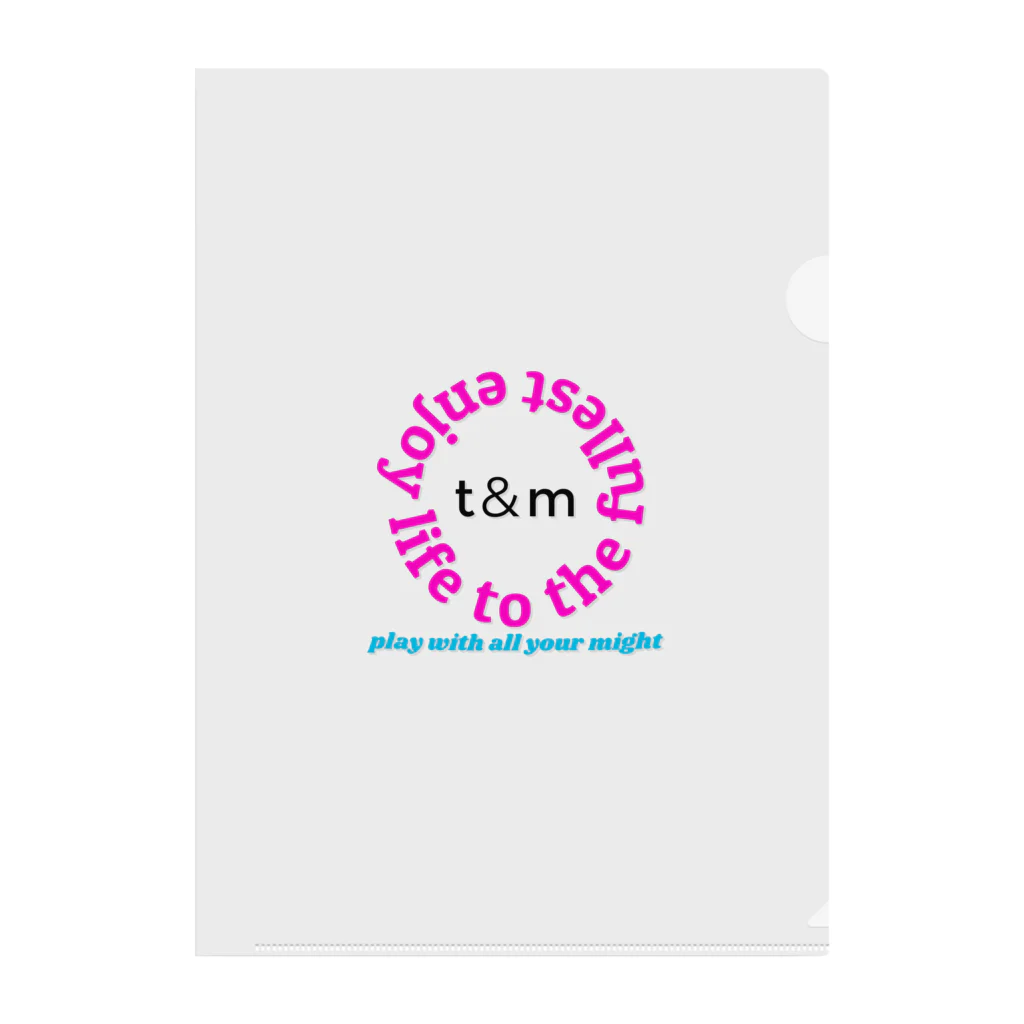 t&mのt&m enjoy life to the fullest Clear File Folder