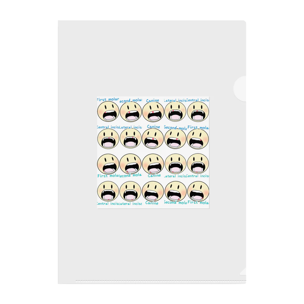 Osoro DesignのCherish family memories（Baby teeth） Clear File Folder