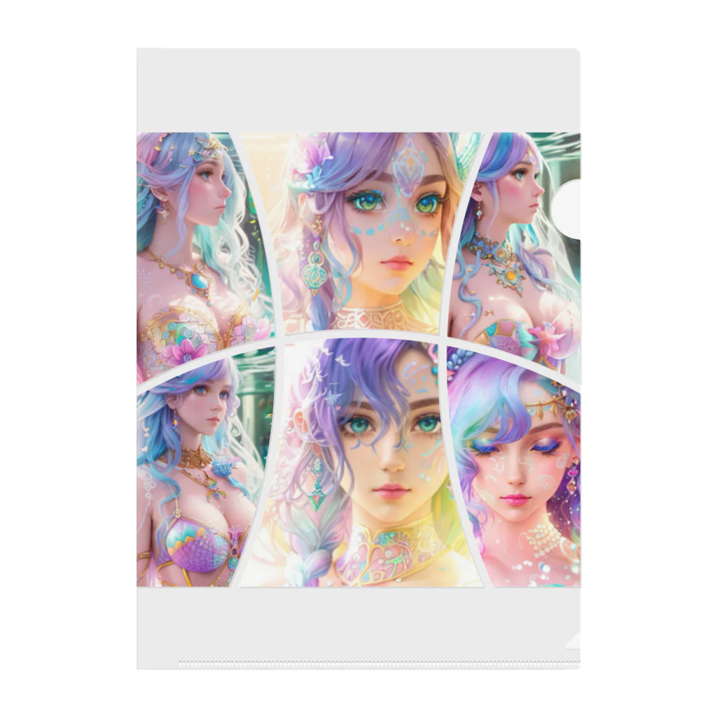 💖宇宙整体♪🌈♪こころからだチャンネル♪💖のhealing mermaid WORLD クリアファイル