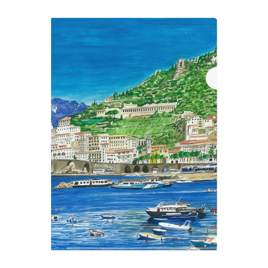 がぶちゃんのイタリアの港の風景 Clear File Folder