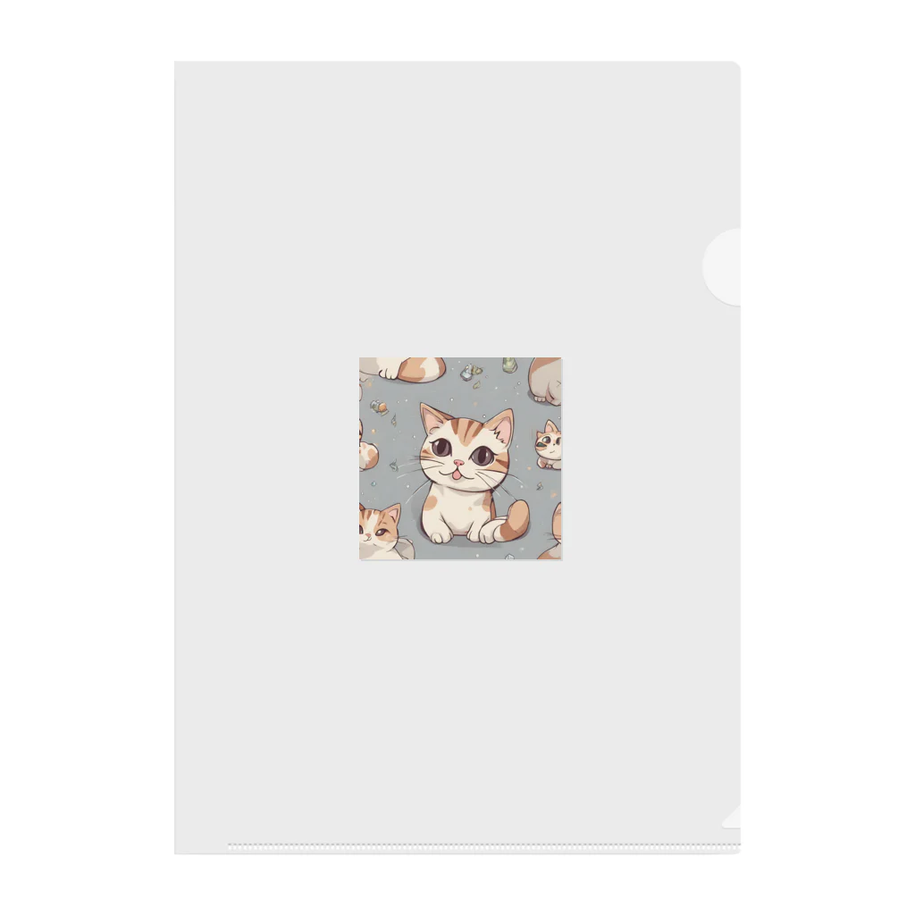 しゃいんぼっくすのねこみけちゃん Clear File Folder