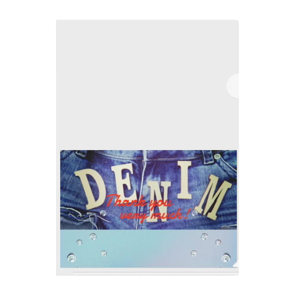 denim🏝️シリーズのdenim🏝️シリーズ Clear File Folder