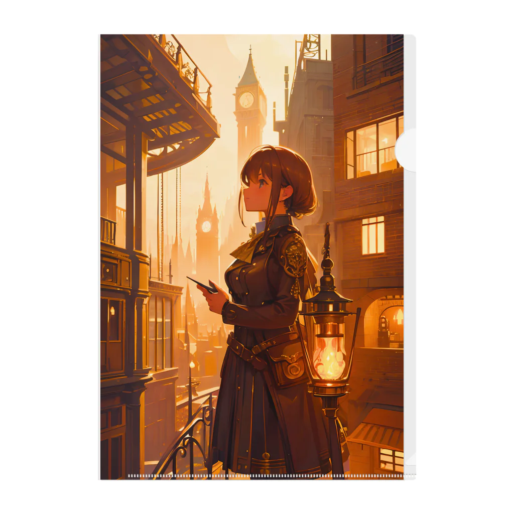 卯月なのかのSteampunk Journey　〜ノスタルジア溢れる蒸気機関の世界の旅〜　No.2「Steampunk days」 Clear File Folder