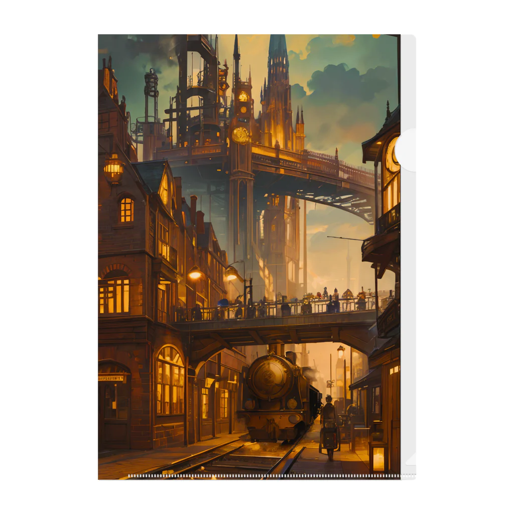 卯月なのかのSteampunk Journey　〜ノスタルジア溢れる蒸気機関の世界の旅〜　No.1「Steampunk Journey」 クリアファイル