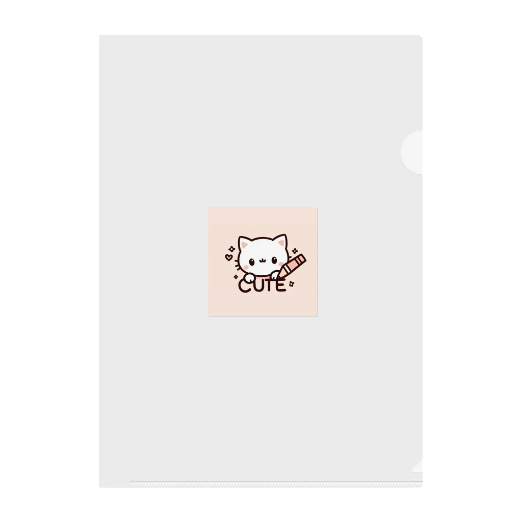 mini_asuのCut 猫 Clear File Folder