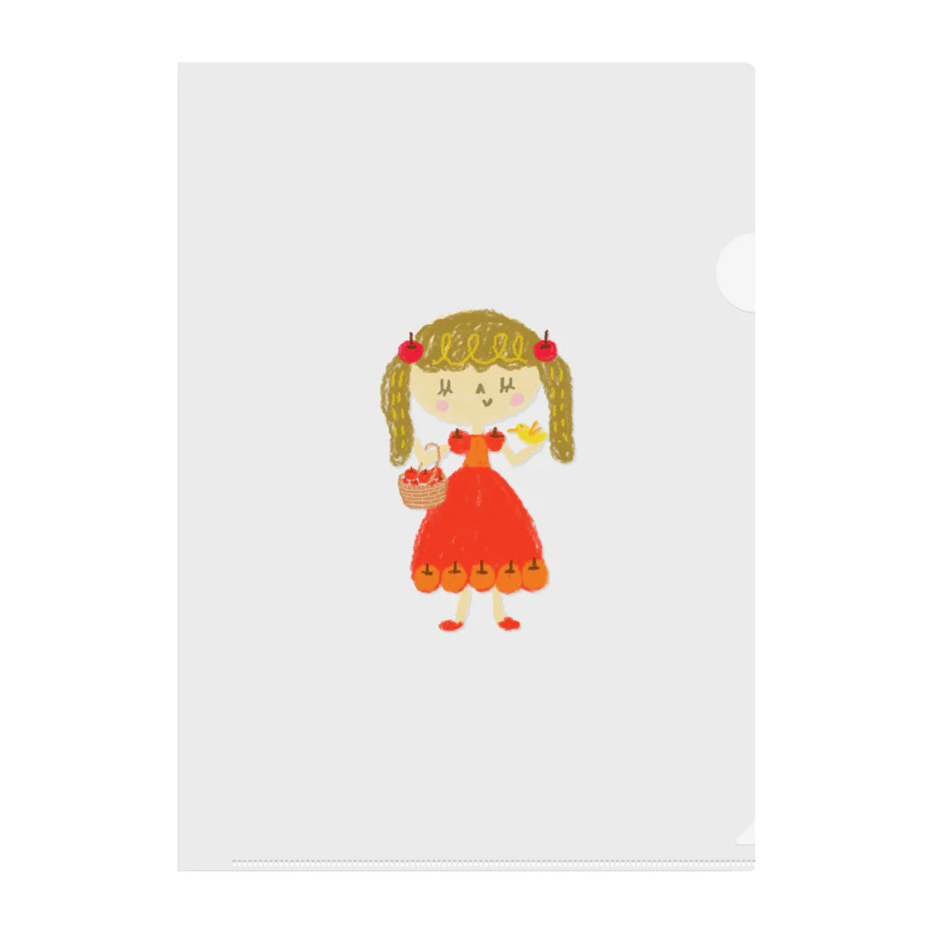 メリーメリークリスマスランドのApple Princess りんごちゃん Clear File Folder