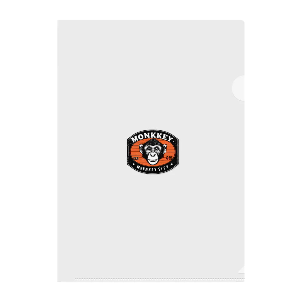 猿人★ロックの猿人ロック　ロゴ Clear File Folder