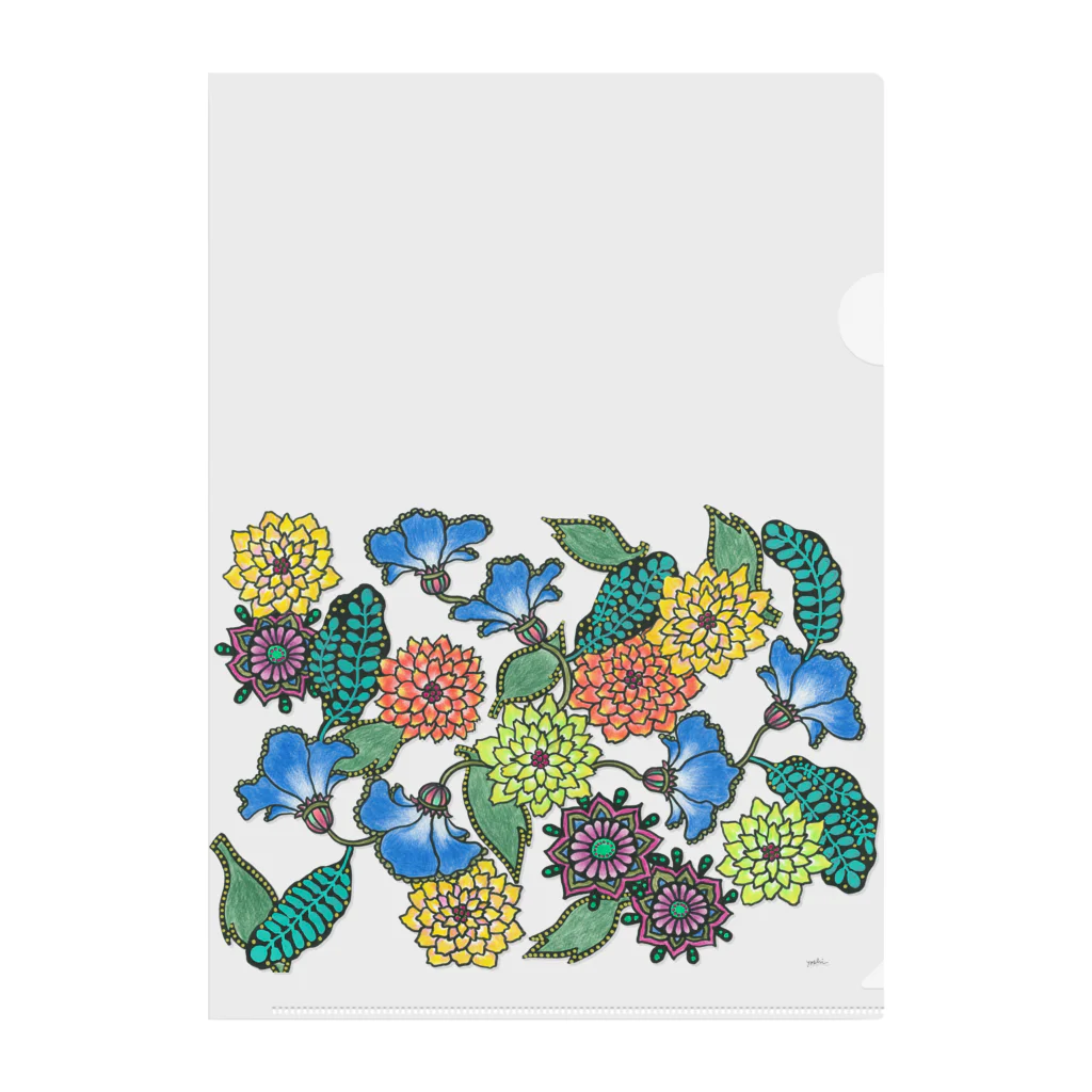 yoshiveggieのHanae Vine Flower Clear File Folder