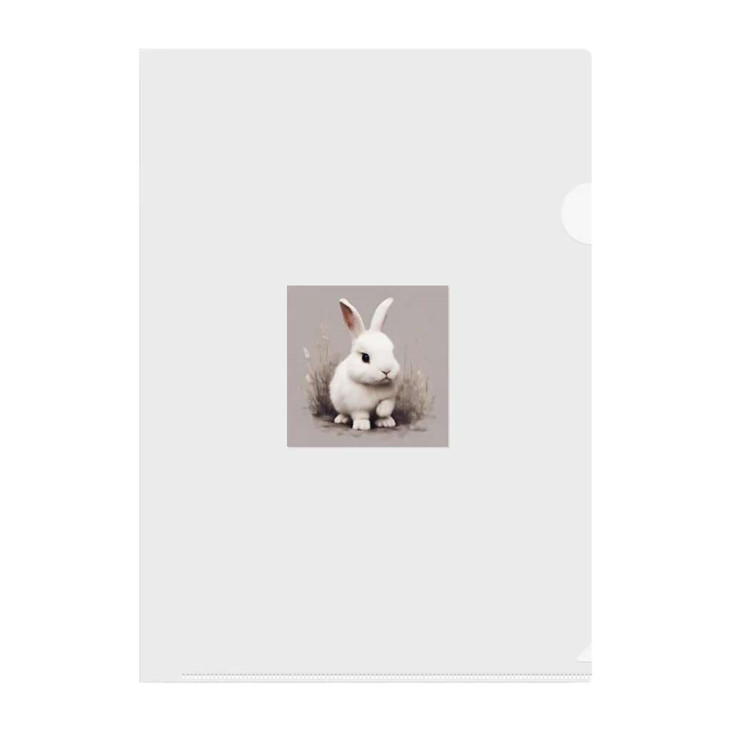 yuwapapaのウサギプリントグッズ🐇 Clear File Folder