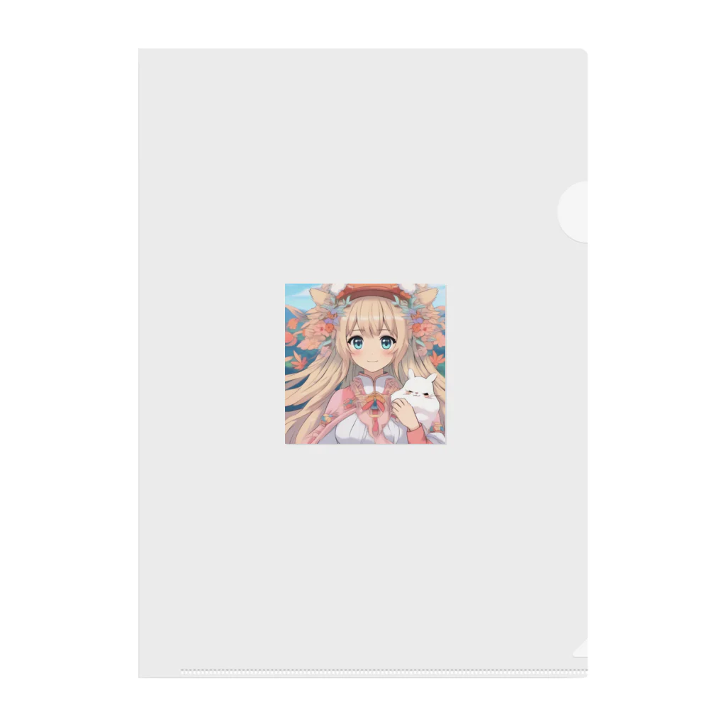 cameron2のほわほわガール Clear File Folder