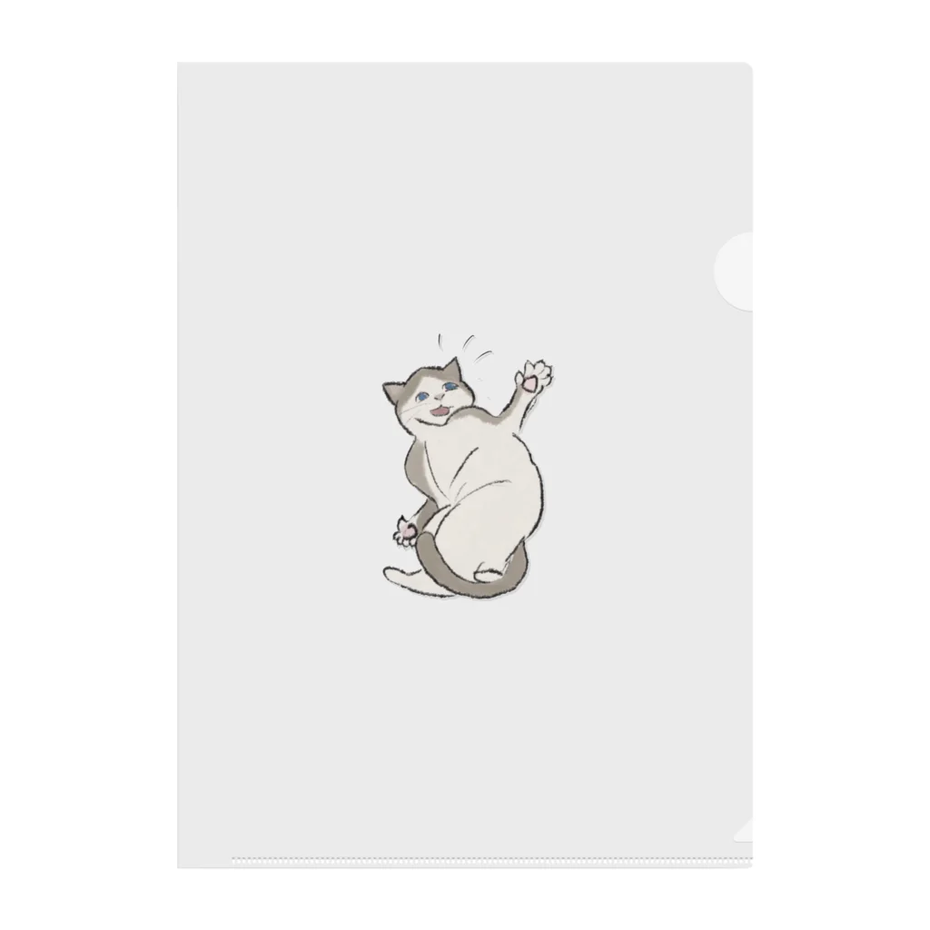 Atehaの作りもののビビる子猫クリアファイル Clear File Folder
