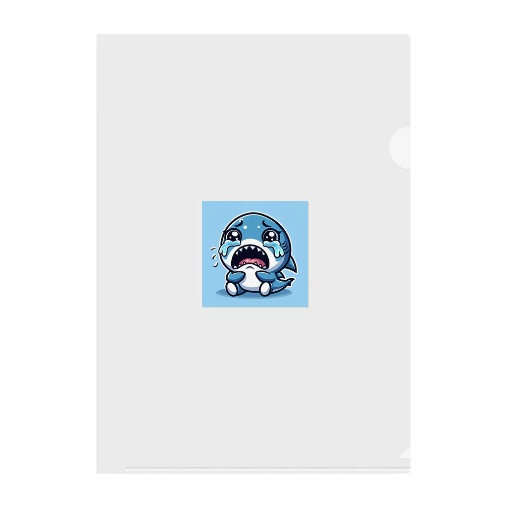 ryoの店の泣き虫シャーク Clear File Folder