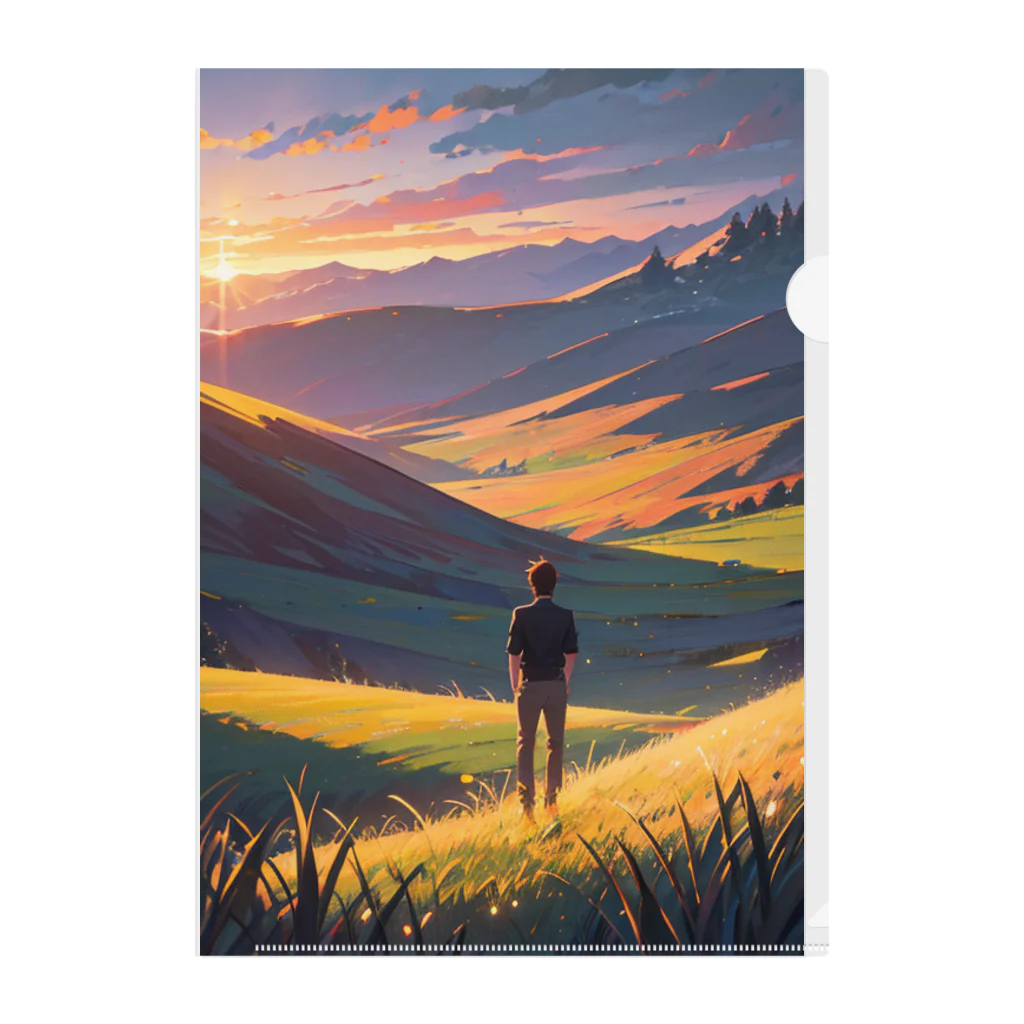 卯月なのかのMountain Journey　〜峻険の先に待つ絶景の旅〜　No.2「こういうのがいい」 Clear File Folder